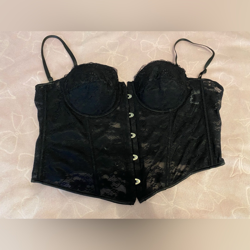 Black Lace Corset